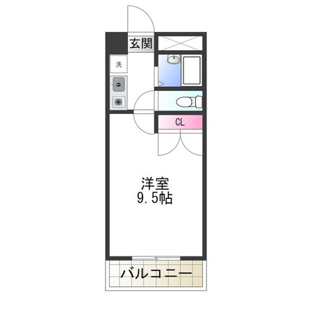 北長尾倶楽部の物件間取画像